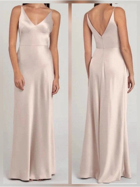 Jenny Yoo Dresses & Skirts - Jenny Yoo Marla Dress Luxe Satin Prom Bridesmaid Dress- Prosecco, Size 6